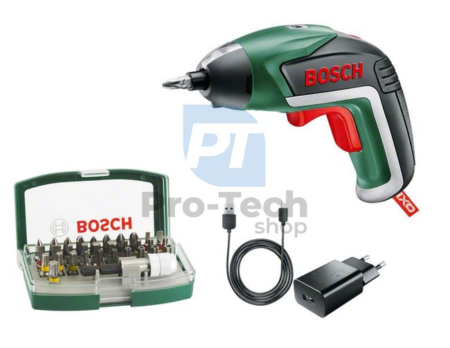 Akkumulátoros fúró-csavarozó 3,6 V Bosch IXO adapter készlettel 10799