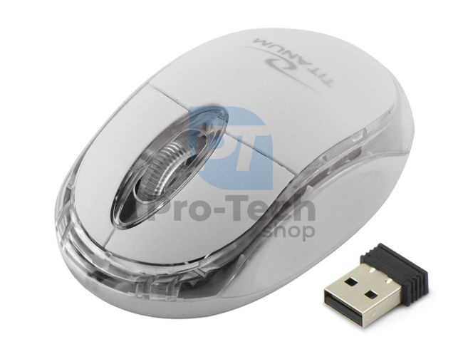 Drótnélküli egér 3D USB CONDOR, fehér 73427
