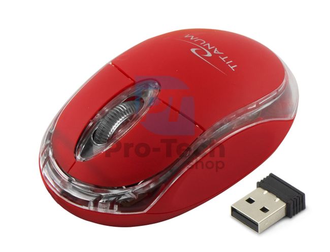 Drótnélküli egér 3D USB CONDOR, piros 73426