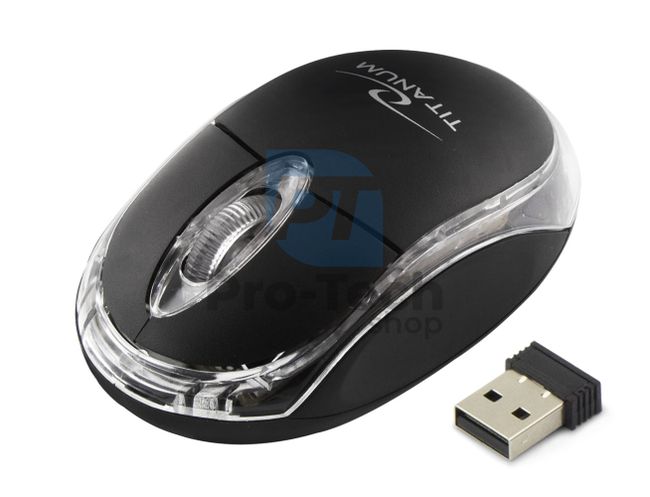 Drótnélküli egér 3D USB CONDOR, fekete 73425