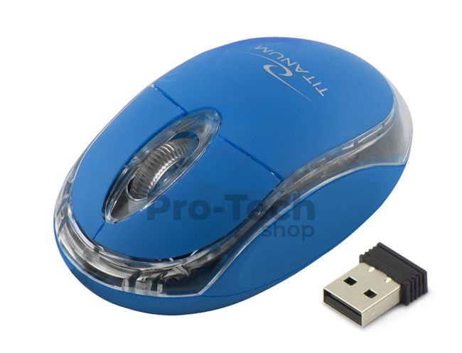 Drótnélküli egér 3D USB CONDOR, kék 73423