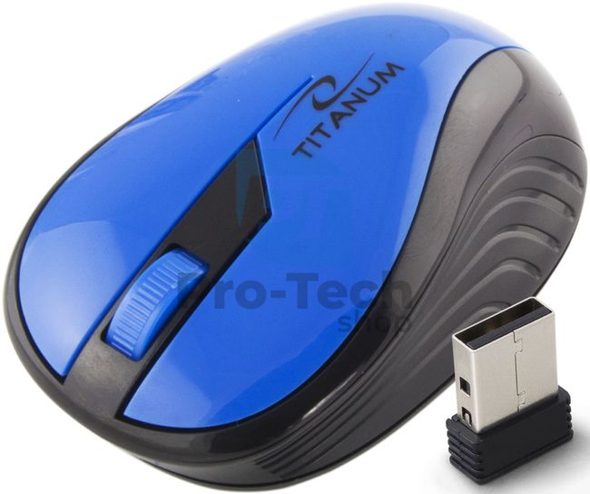 Drótnélküli egér 3D USB RAINBOW, kék 73413