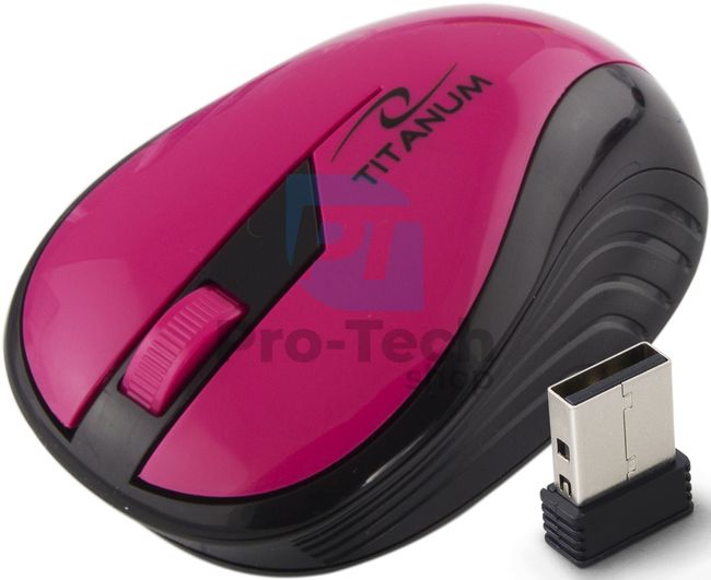 Drótnélküli egér 3D USB RAINBOW, rózsaszín 73415