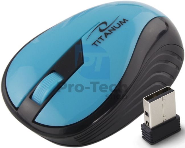 Drótnélküli egér 3D USB RAINBOW, türkiz 73417