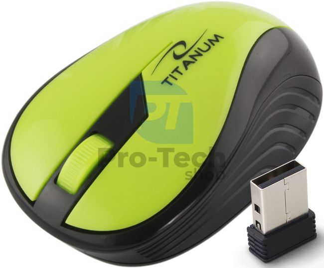 Drótnélküli egér 3D USB RAINBOW, zöld 73414