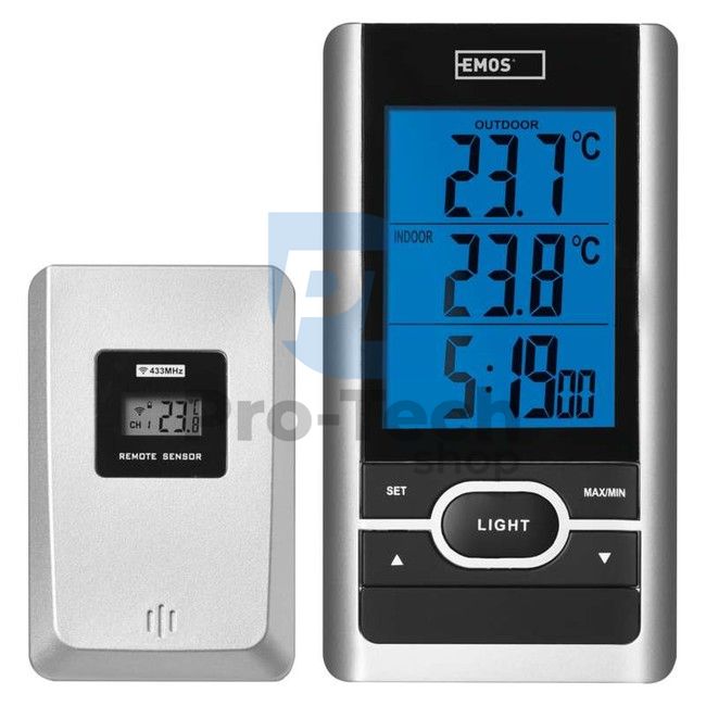 Digitális vezeték nélküli hőmérő E0107T 70783