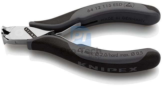 Elektronikai homlokcsípő fogó 115mm ESD KNIPEX 13456