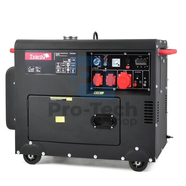 Áramfejlesztő (generátor) dízel 6000W 230/400V elektromos indítással és AVR-rel 14467