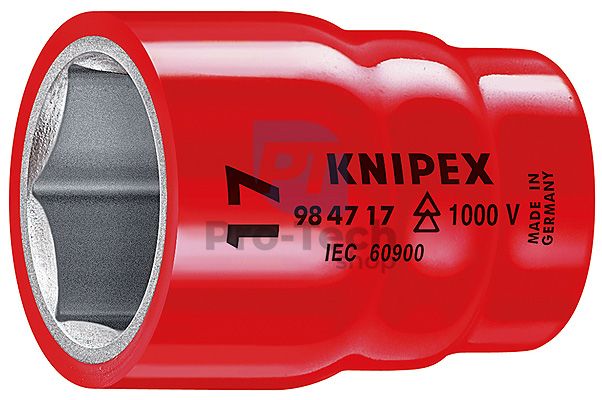 Dugókulcs, hatszöges 11 mm belső négyszöggel 1/2" KNIPEX 08900