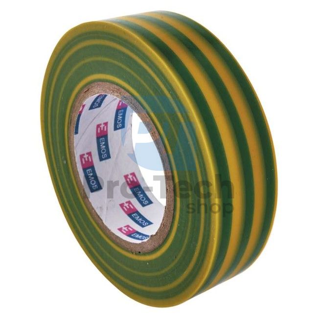 Szigetelőszalag, PVC 19mm / 20m zöldessárga, 1db 71009