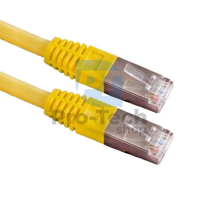 Kábel FTP Cat. 6 Patchcord RJ45, 1m, sárga 72498