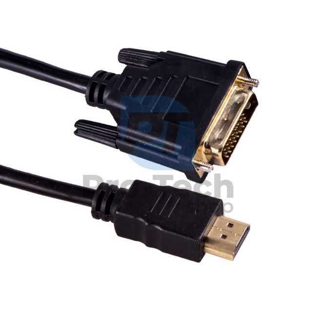 HDMI kábel - DVI 1m, aranyozott csatlakozók 72356