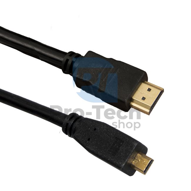 MicroHDMI - HDMI kábel 1,5m, aranyozott csatlakozók 72353