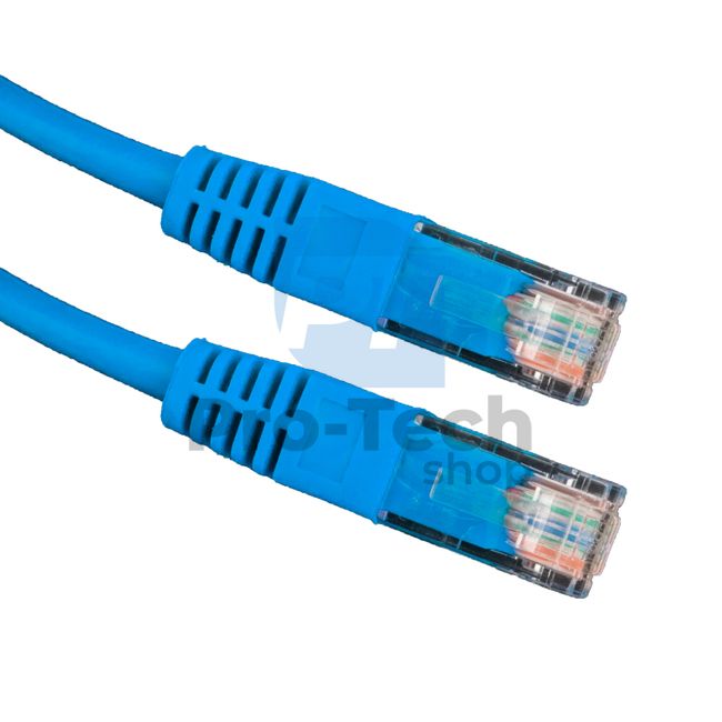 Kábel UTP Cat. 5E Patchcord RJ45, 0,5m, kék 72436