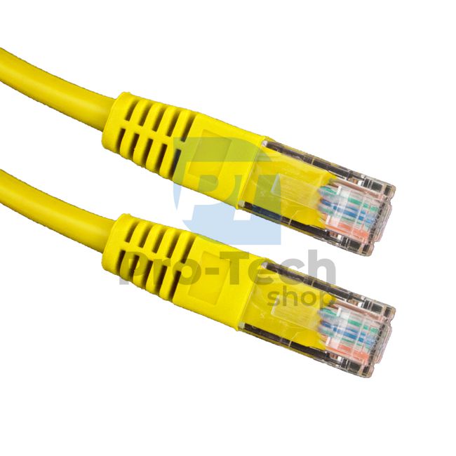 Kábel UTP Cat. 6 Patchcord RJ45, 0,5m, sárga 72480