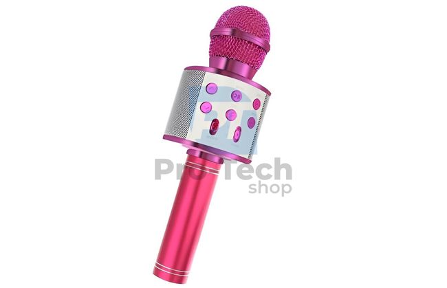 Karaoke Mikrofon hangszóróval rózsaszín 74405