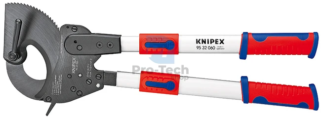 Kábelvágó (racsnis elv) 630 mm edzett KNIPEX 08571