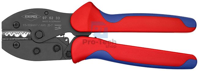 Krimpelő fogó PreciForce® + AWG 20 - 7 multikomponensű nyéllel 220 mm KNIPEX 08672