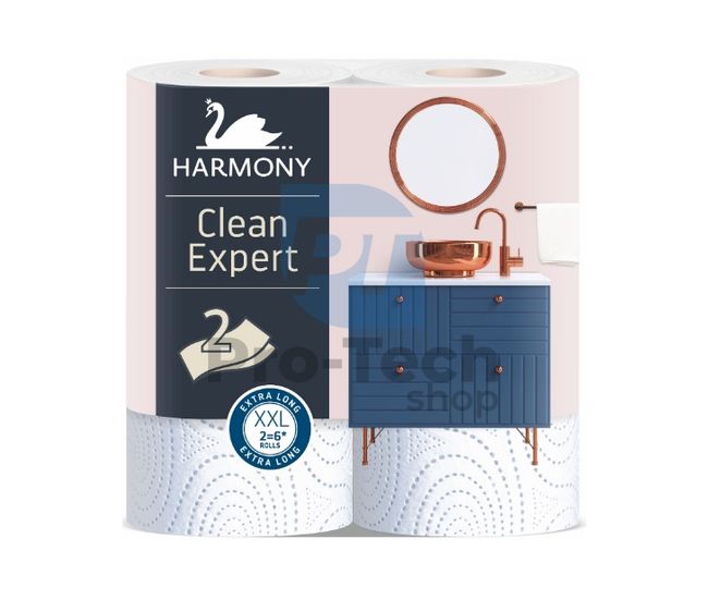 Papírtörlő 2-rétegű HARMONY Clean Expert - 2 tekercs 30368