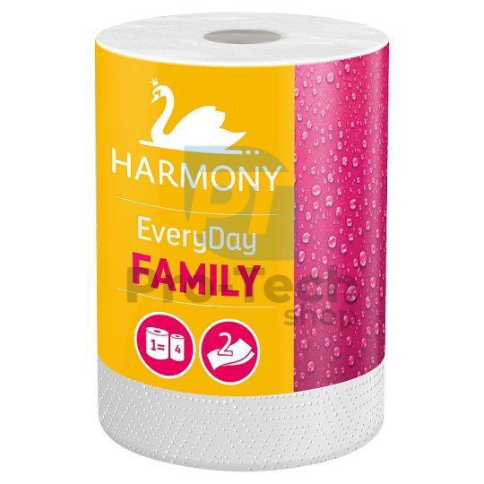 Papírtörlő 2-rétegű HARMONY EVERYDAY FAMILY 30504