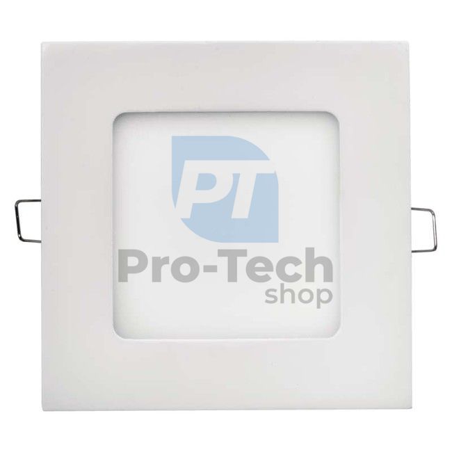 LED panel 120×120, négyzet alakú, beépíthető, fehér, 6W meleg fehér 70929