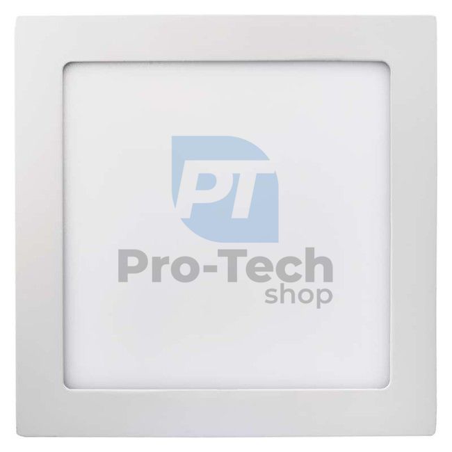 LED panel 225×225, négyzet alakú, süllyeszthető, fehér, 18W meleg fehér 70923