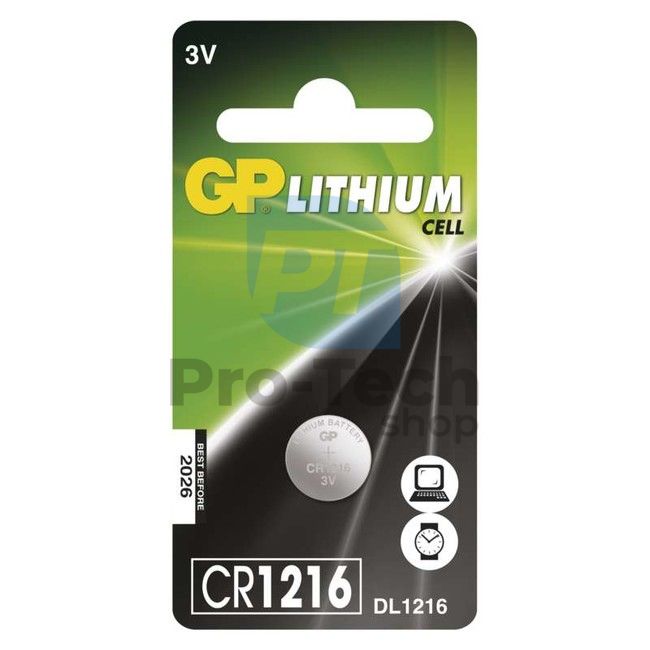Lítium gombelem GP CR1216 70423