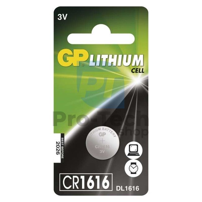 Lítium gombelem GP CR1616 70175