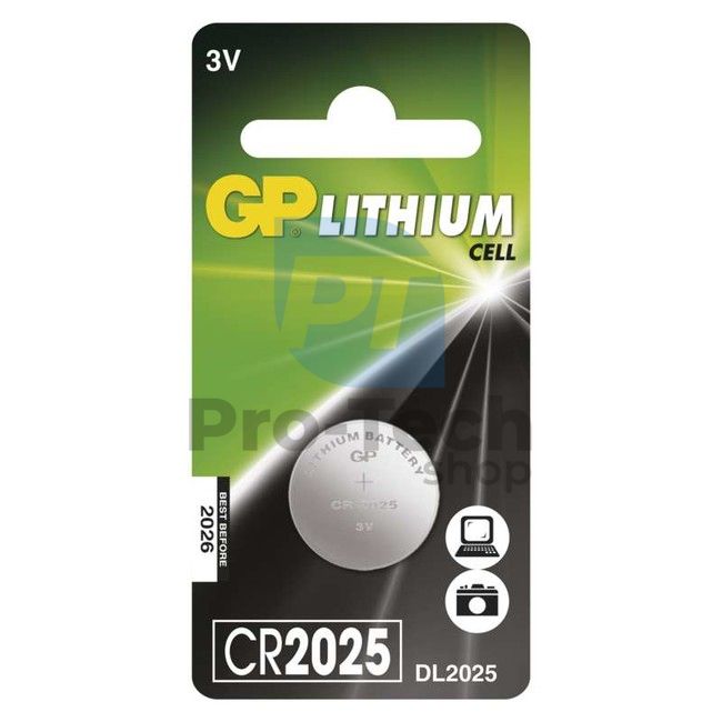 Lítium gombelem GP CR2025 70379