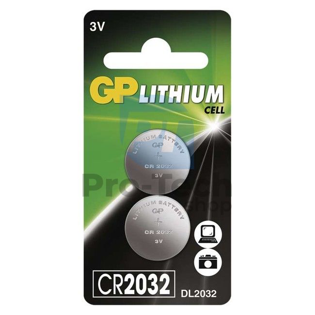 Lítium gombelem GP CR2032, 2db 71795