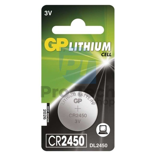Lítium gombelem GP CR2450 70455