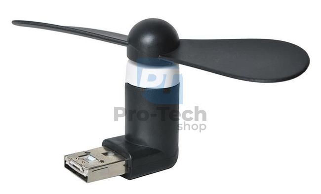 Micro USB ventilátor fekete színben 74613