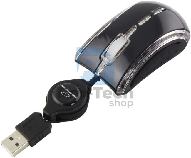 Mini egér USB CELANEO, fekete 73133