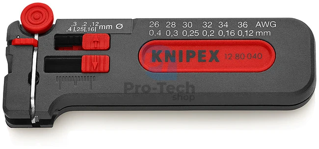 Mini huzalcsupaszoló 100 mm + AWG 36 - 26 KNIPEX 07745