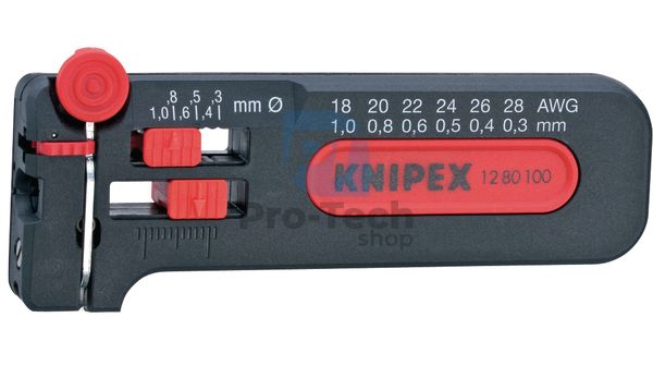 Mini huzalcsupaszoló 100 mm + AWG 28 - 18 KNIPEX 07746