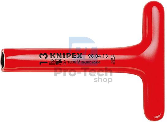 Dugókulcs 17 mm T-fogantyúval 200 mm KNIPEX 08834
