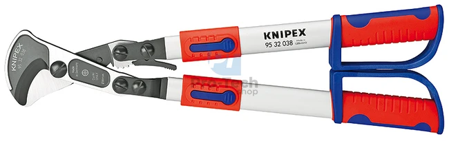 Kábelolló (racsnis elv) 570 mm edzett KNIPEX 08570
