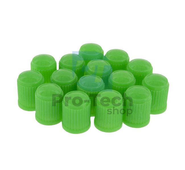 Műanyag szelepsapka, zöld 100db 11755