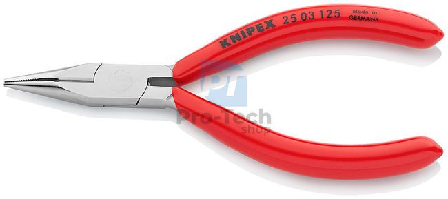 Fél-kerek csőrű fogó 125 mm (krómozott) KNIPEX 07810