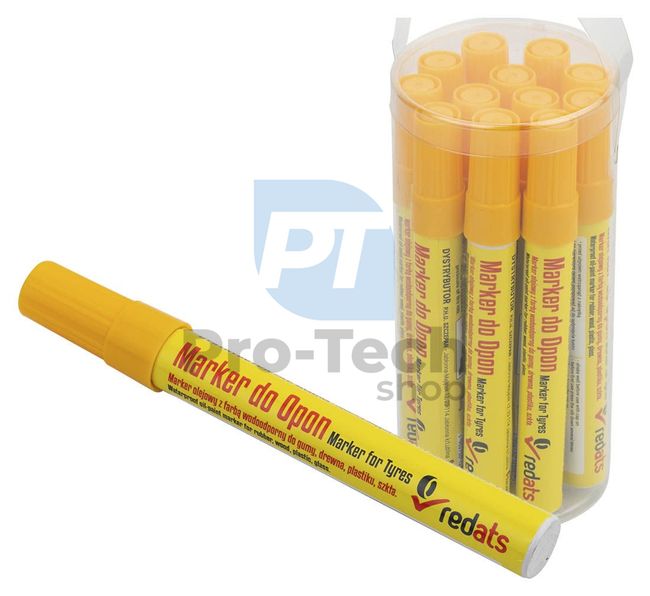 Gumi jelölő filctoll, sárga – 12db 11644
