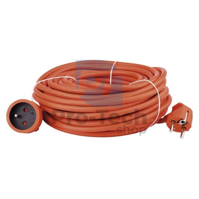 Hosszabbító kábel – csatlakozó, 20m, 3× 1,5mm, narancssárga 70833