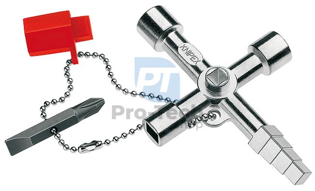 Profi kapcsolószekrény kulcs 90 mm KNIPEX 08959