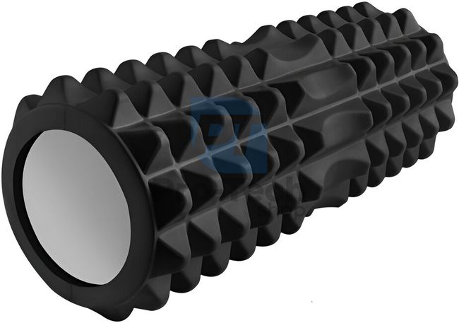 Jóga roller – habszivacs masszázshenger (fekete) 75013