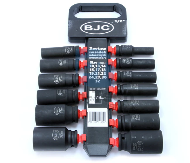 13 db-os kovácsolt dugókulcs készlet BJC 1/2" 10-32mm 06820