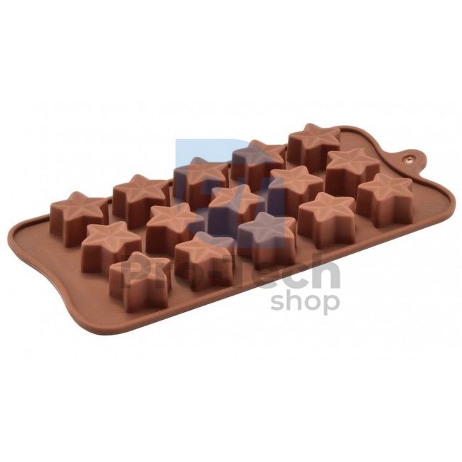 Szilikon-forma csokoládé bonbonokhoz, csillag 51350