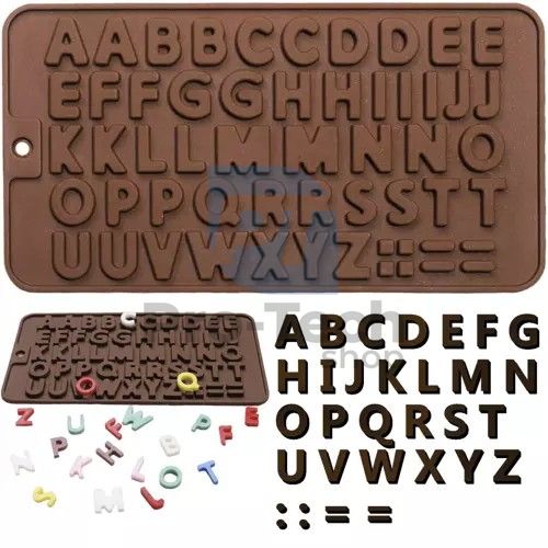 Szilikon csokoládéforma - betűk Ruhhy 19557 75130