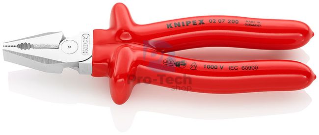 Erő-kombinált fogó mártott nyéllel 200 mm KNIPEX 07660