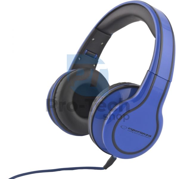 Összecsukható fejhallgató BLUES, kék 72745
