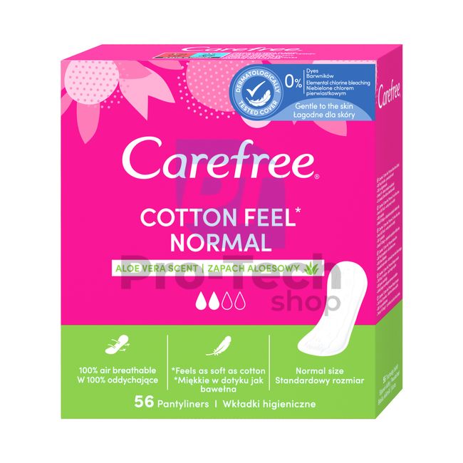 Carefree Cotton Aloe vera intimbetétek -  56 db 30553