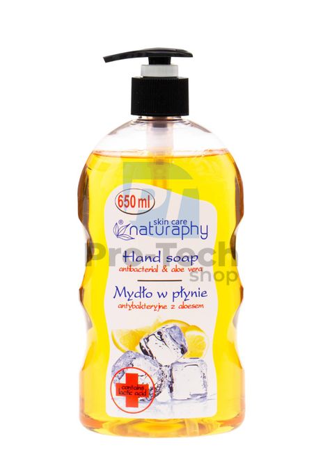 Folyékony szappan antibakteriális citrom és aloe vera Naturaphy 650ml 30017